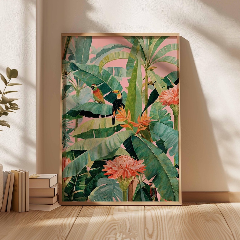 1pc Retro Tropical Canvas Post - Office Furniture Design recension och pris