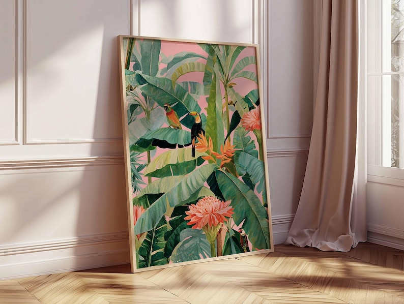 1pc Retro Tropical Canvas Post - Office Furniture Design recension och pris