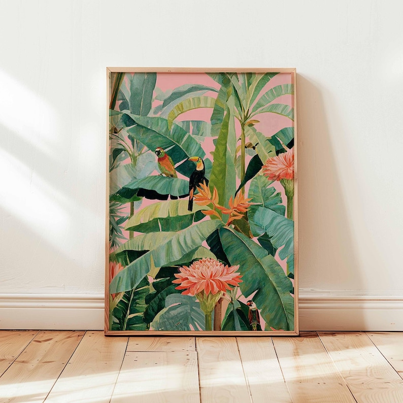 1pc Retro Tropical Canvas Post - Office Furniture Design recension och pris
