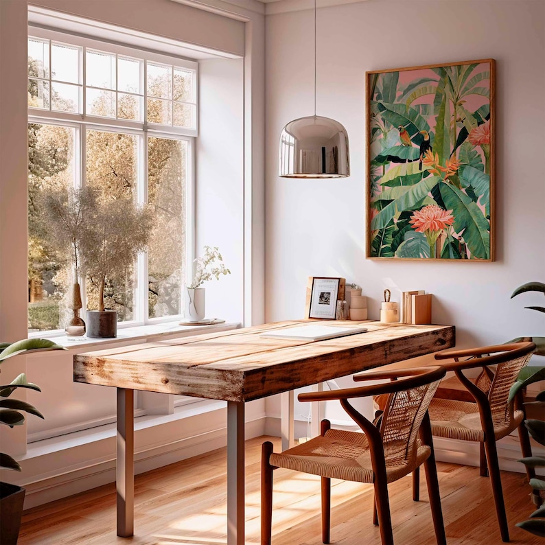 1pc Retro Tropical Canvas Post - Office Furniture Design recension och pris