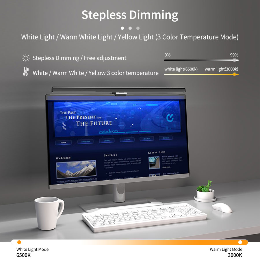 50cm LED Monitor Light Bar Scr - Office Furniture Design recension och pris