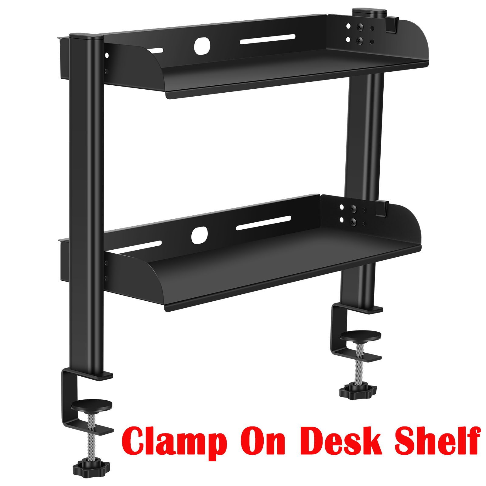 2 Tiers Clamp-on Desk Shelf No - Wall Mounted Desk Fold recension och pris