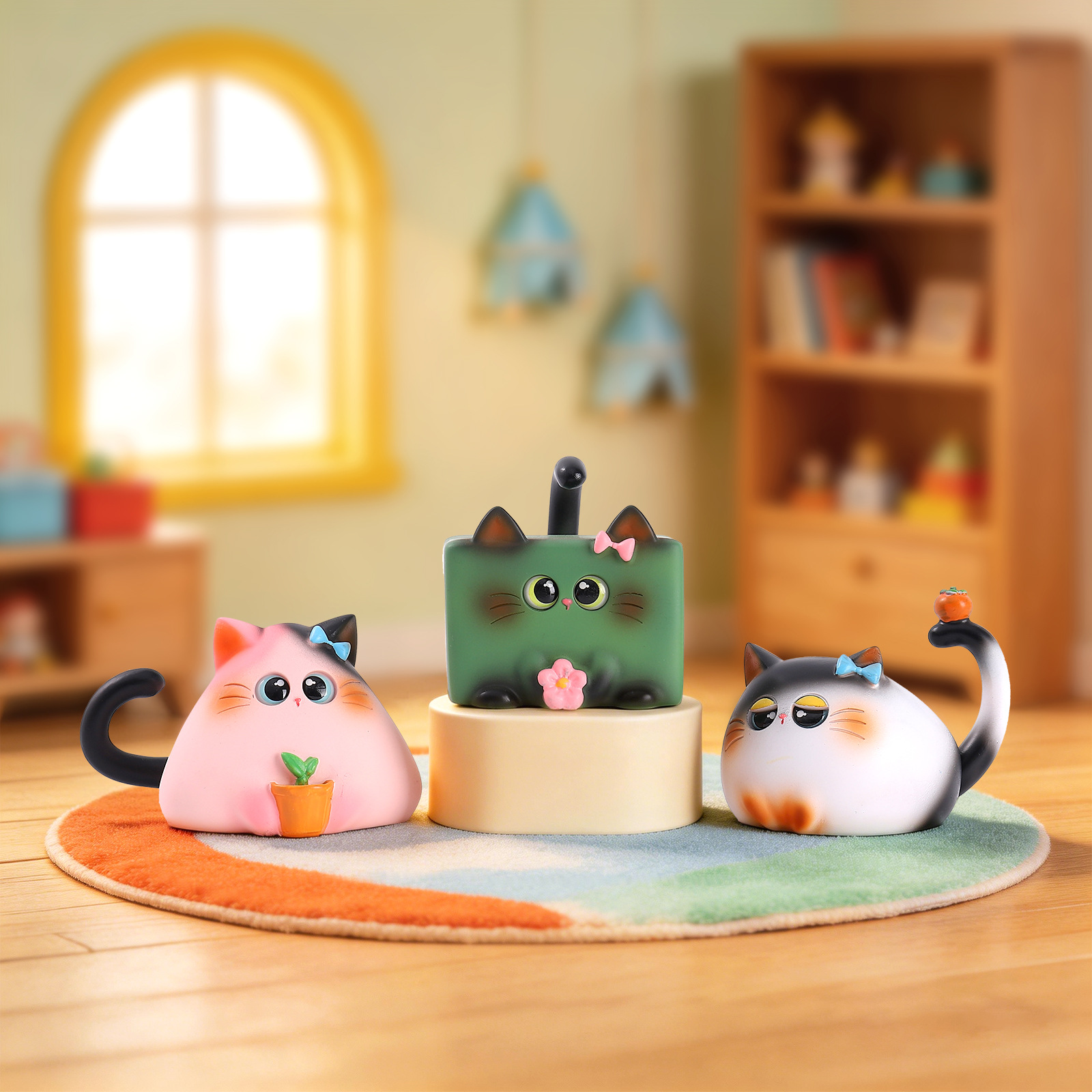 Blind Box Cat Figurine Resin C - Office Furniture Design recension och pris