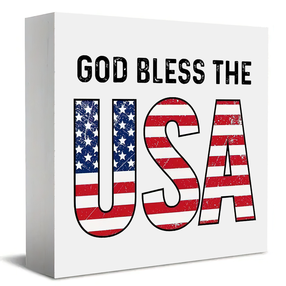 1 Piece God Bless The USA Patr - Office Furniture In Usa recension och pris