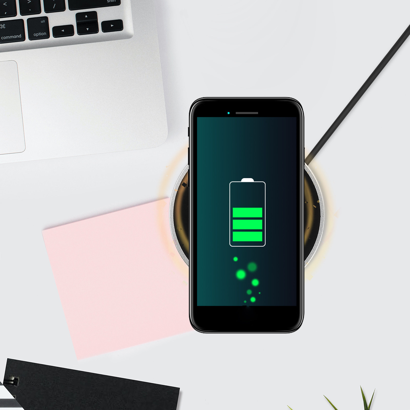 Wireless Charging Pad Black Fu - Office Furniture Plus recension och pris