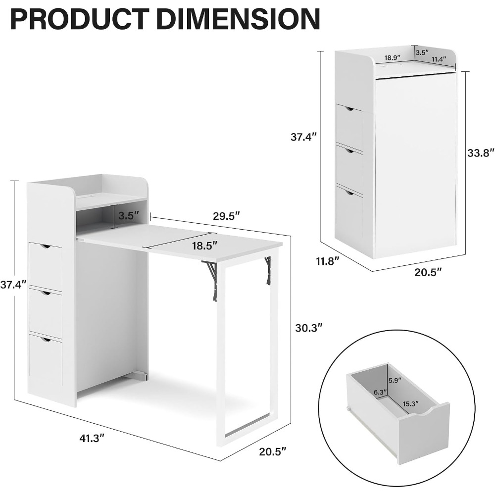 Wall Mounted Foldable Desk, Sp - Wall Mounted Desk Fold recension och pris