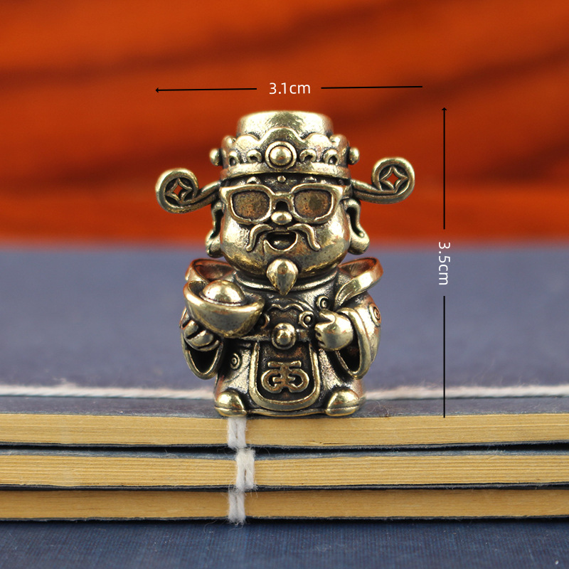 Brass God of Wealth Statue, Co - Office Furniture Hon recension och pris