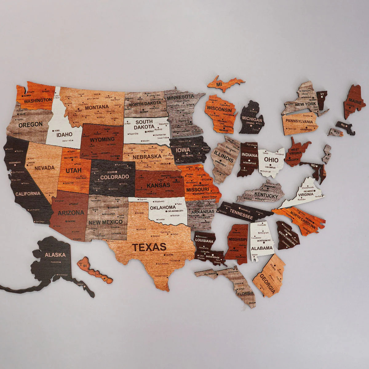1pcs Wooden Map Puzzle Wall St - Office Furniture In Usa recension och pris