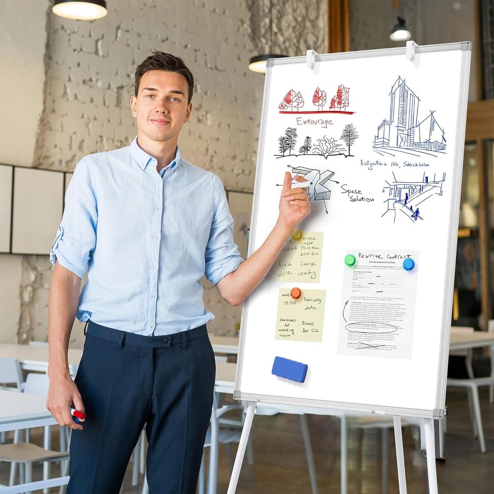 Large Whiteboard Easel with St - Whiteboard Easel Tripod recension och pris