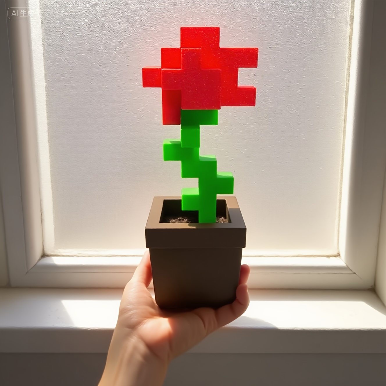 1 Piece Pixel Rose Flower Orna - Office Furniture Hon recension och pris