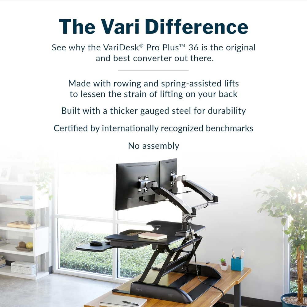 Desk Pro Plus 36, Dual Monitor - Office Furniture Plus recension och pris