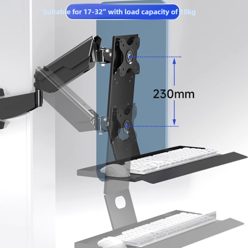 Heavy Duty Monitor Mount Rack  - Wall Mounted Desk Fold recension och pris