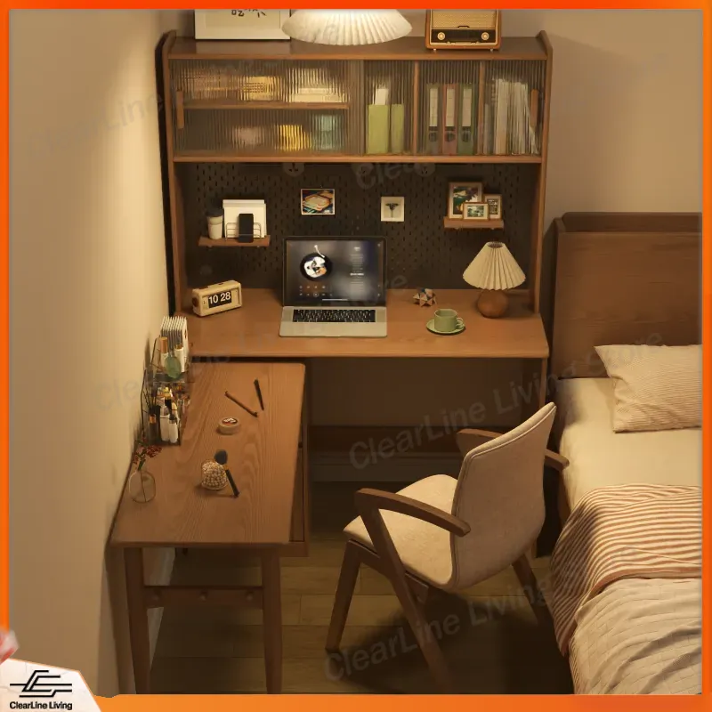 Solid Wood Corner Folding Desk - Wall Mounted Desk Fold recension och pris